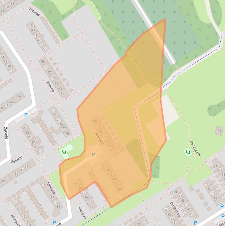 Kaart van postcodegebied 7831BN.