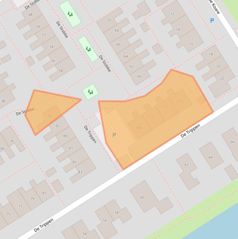 Kaart van postcodegebied 7831BZ.