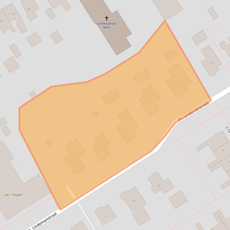 Kaart van postcodegebied 7831CL.