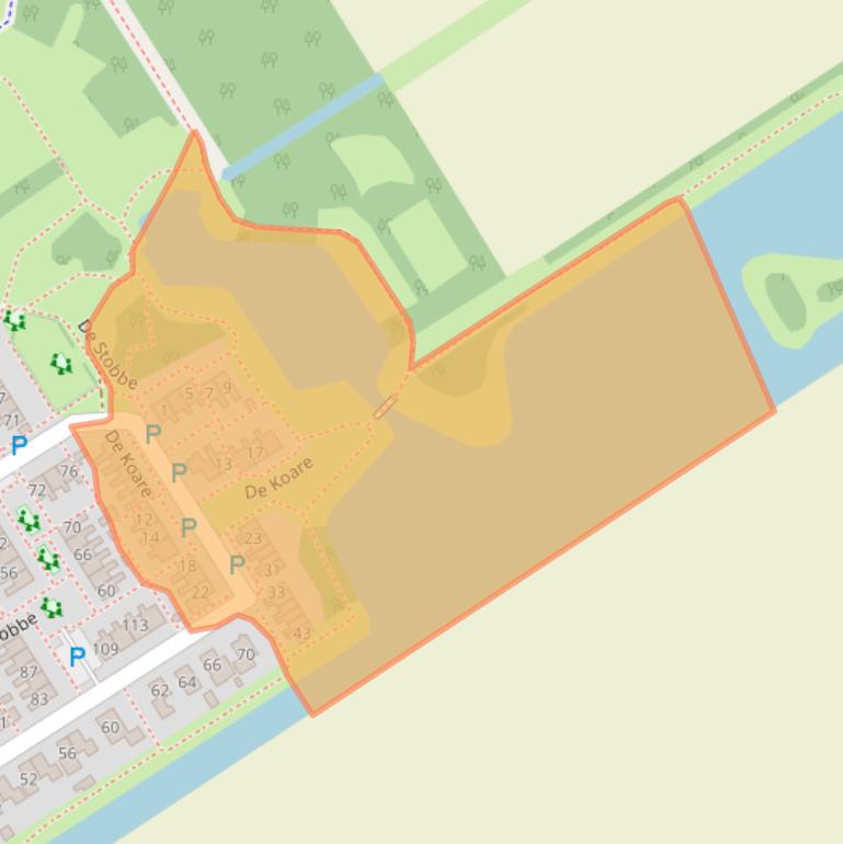 Kaart van postcodegebied 7831CZ.