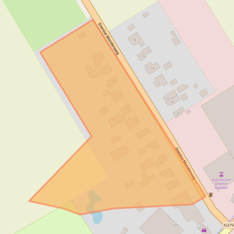 Kaart van postcodegebied 7831JA.