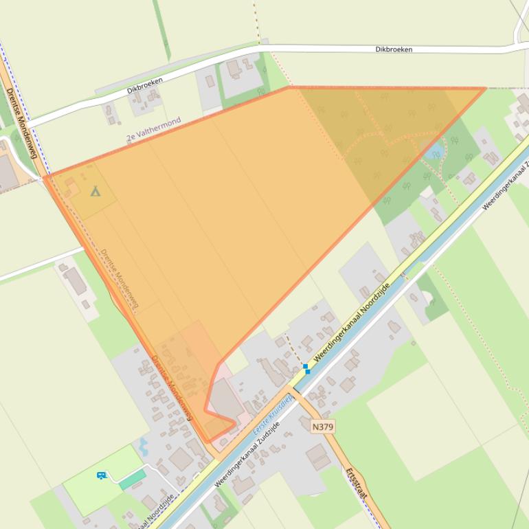 Kaart van postcodegebied 7831JB.