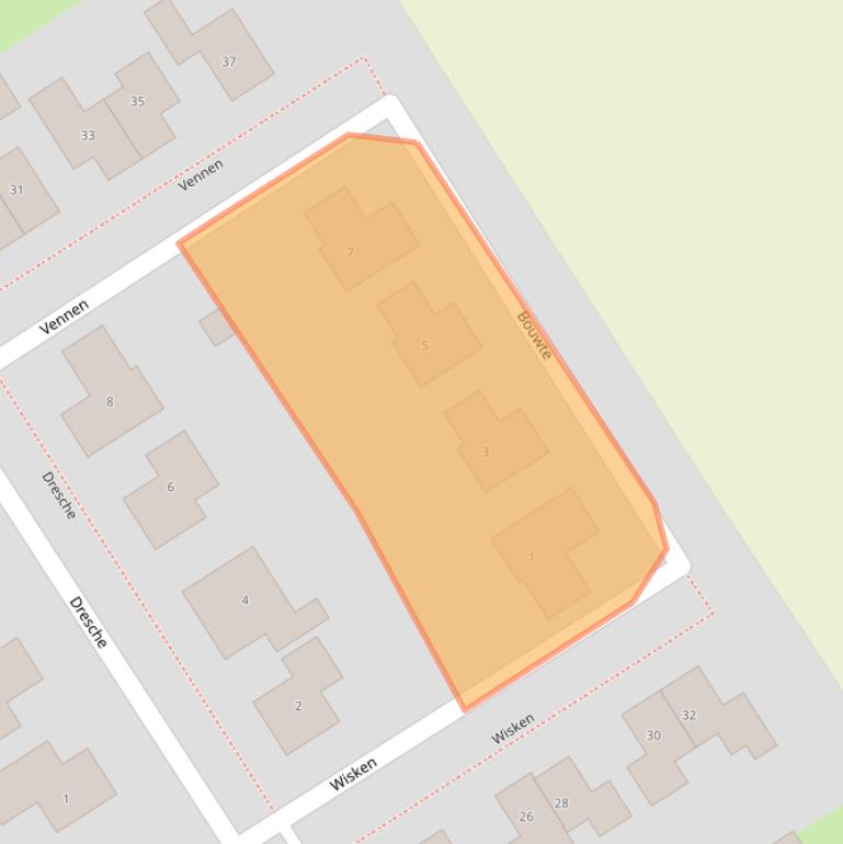 Kaart van postcodegebied 7831KB.