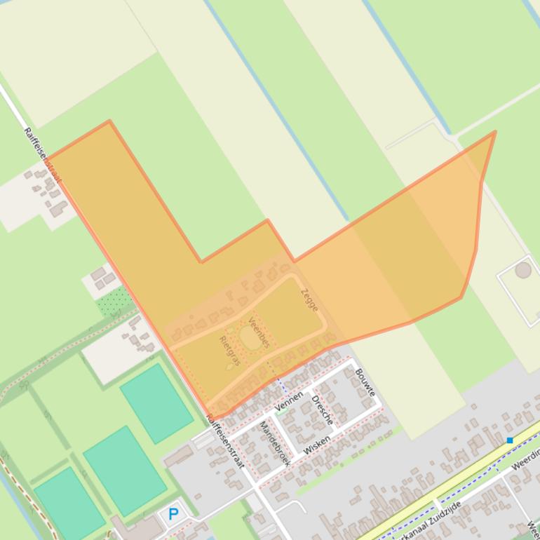 Kaart van postcodegebied 7831KD.