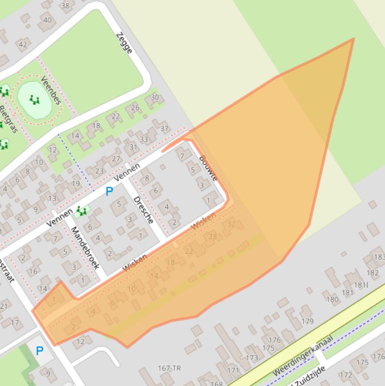 Kaart van postcodegebied 7831KG.