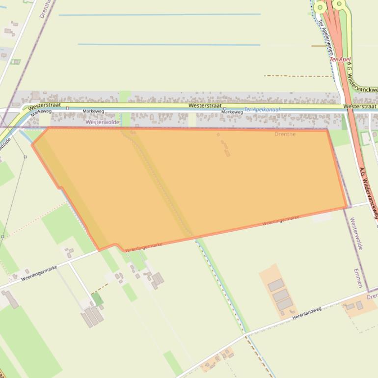 Kaart van postcodegebied 7831TR.