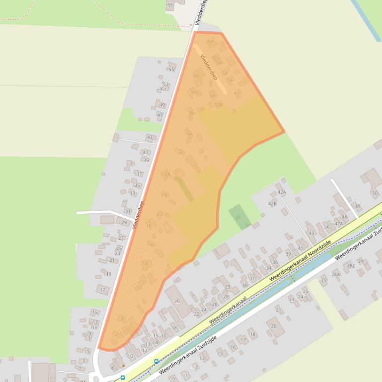 Kaart van postcodegebied 7831TZ.