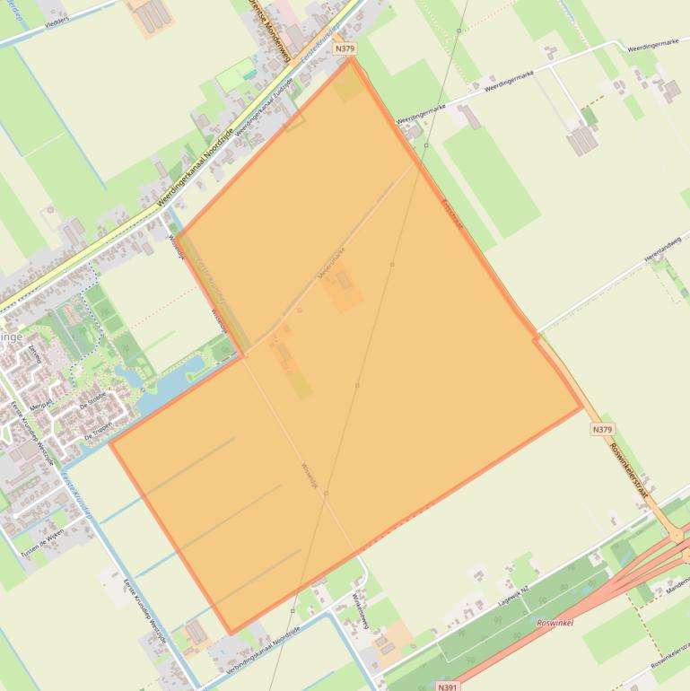 Kaart van postcodegebied 7831VG.