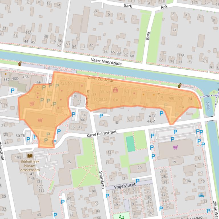 Kaart van postcodegebied 7833AC.