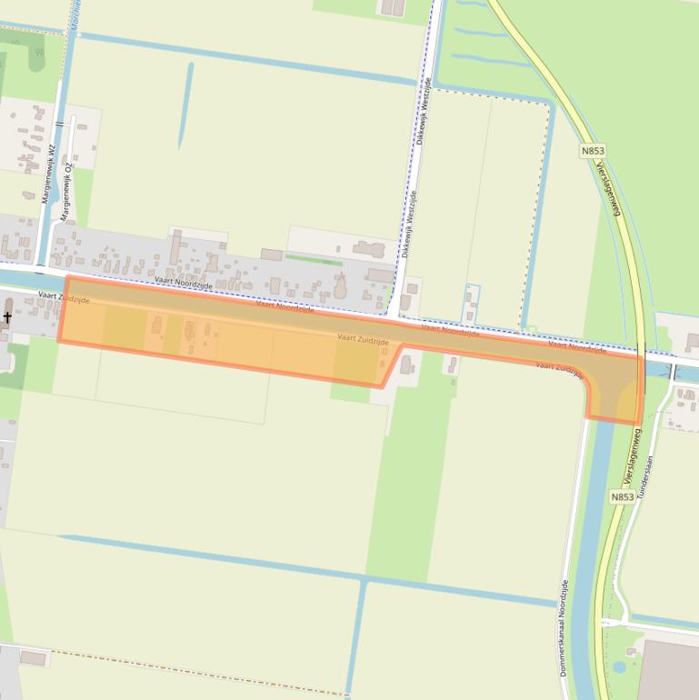 Kaart van postcodegebied 7833AE.