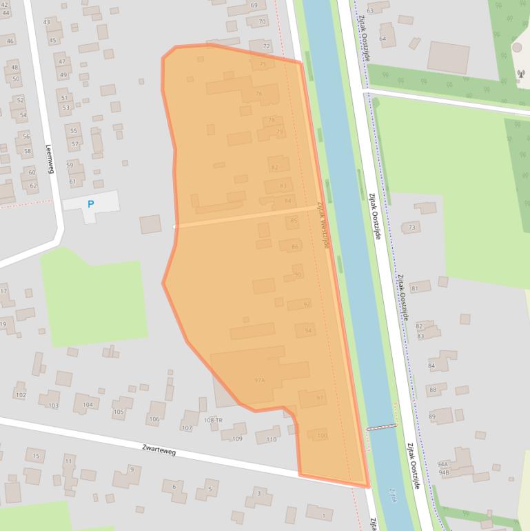 Kaart van postcodegebied 7833BD.