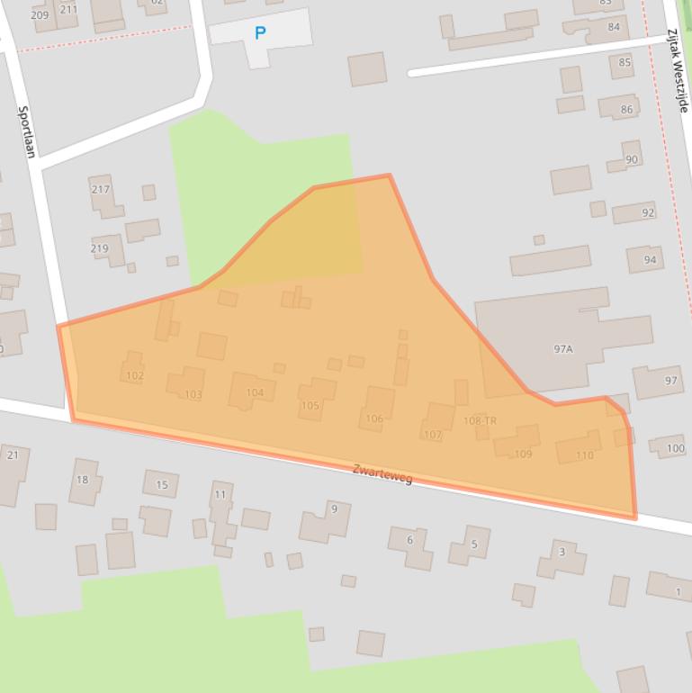 Kaart van postcodegebied 7833BL.