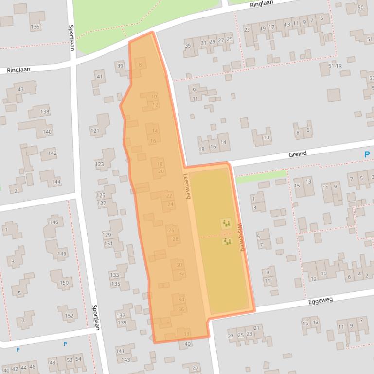 Kaart van postcodegebied 7833BS.