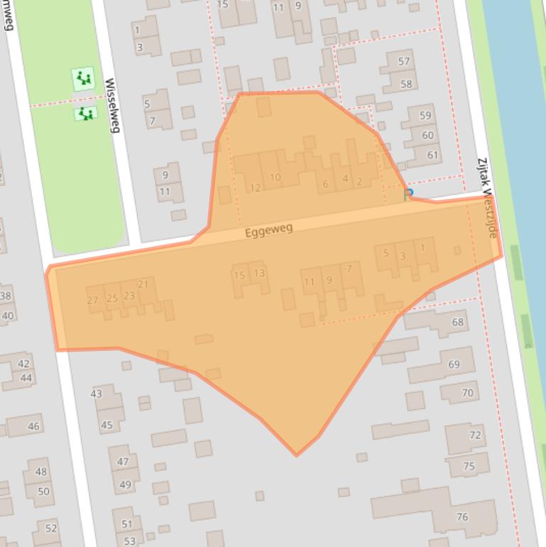 Kaart van postcodegebied 7833BV.