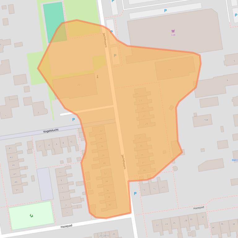 Kaart van postcodegebied 7833CX.