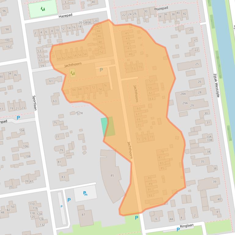 Kaart van postcodegebied 7833CZ.