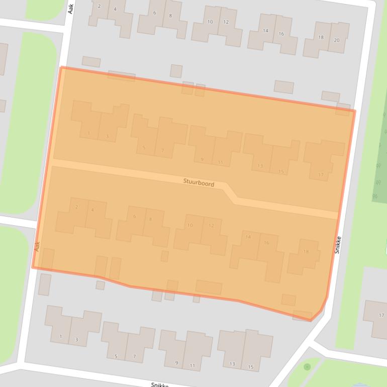 Kaart van postcodegebied 7833DP.