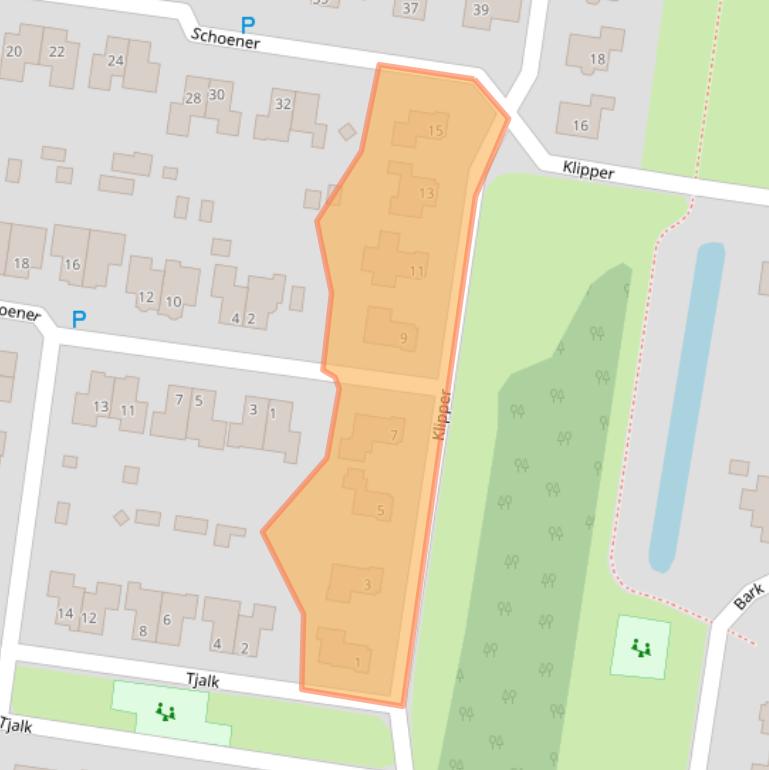 Kaart van postcodegebied 7833DR.