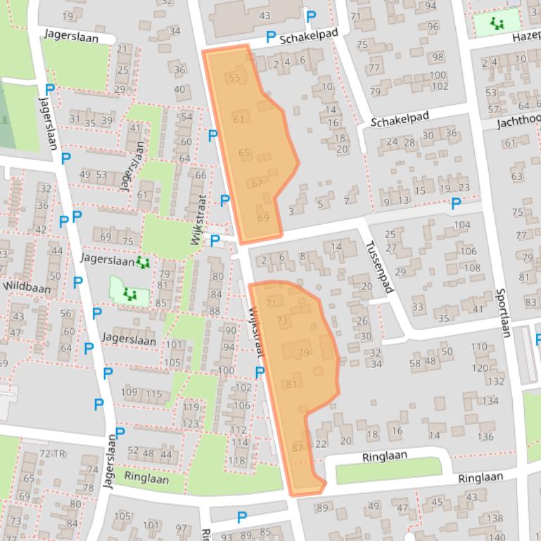Kaart van postcodegebied 7833EB.
