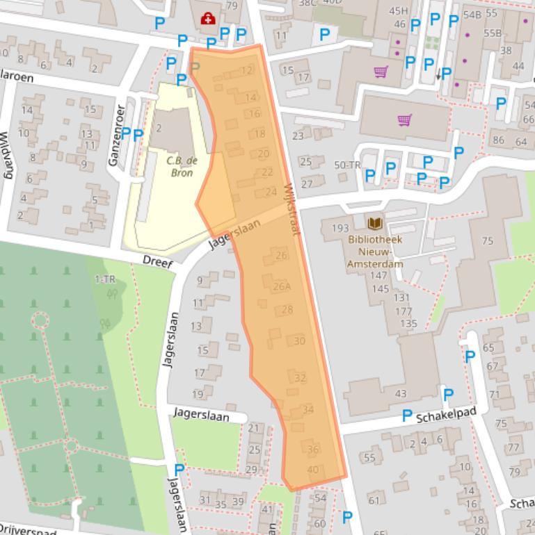 Kaart van postcodegebied 7833EE.