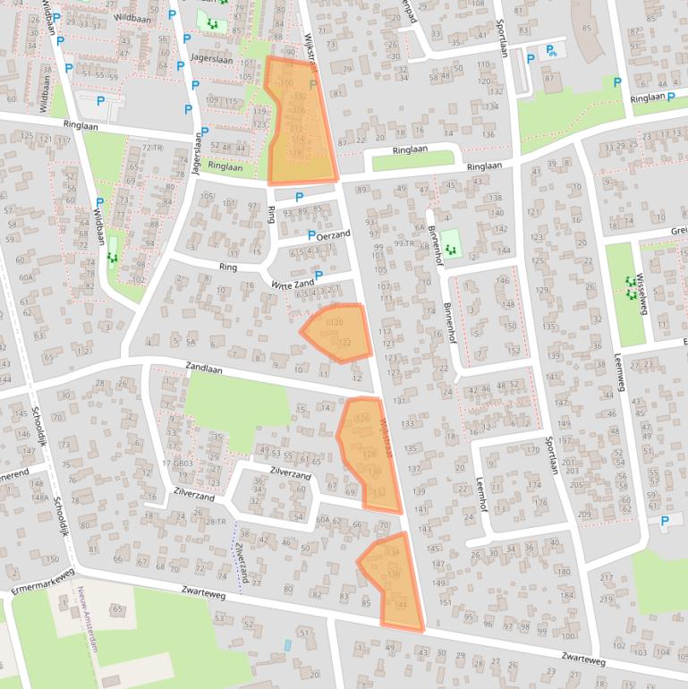 Kaart van postcodegebied 7833EH.