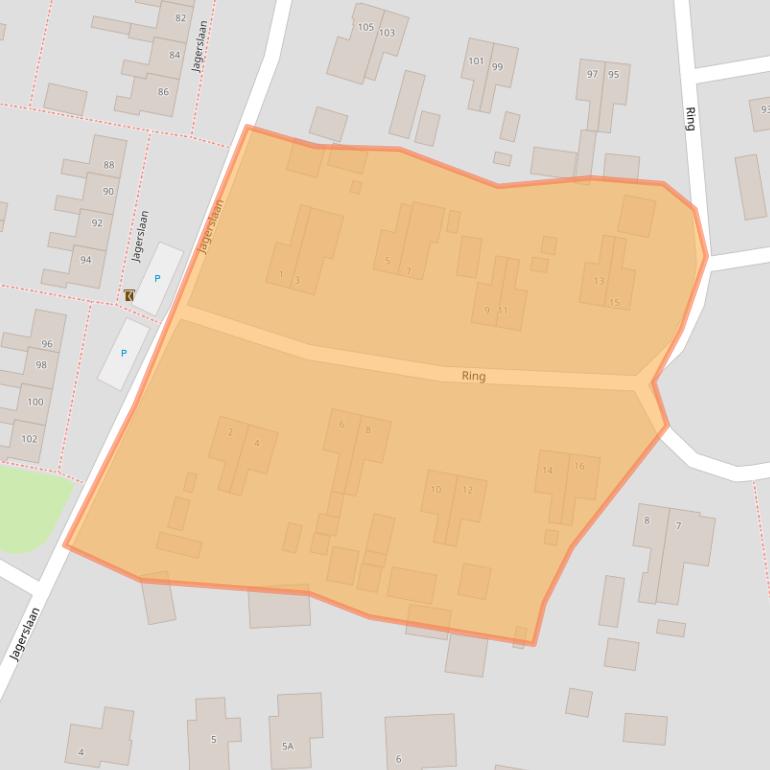 Kaart van postcodegebied 7833EK.