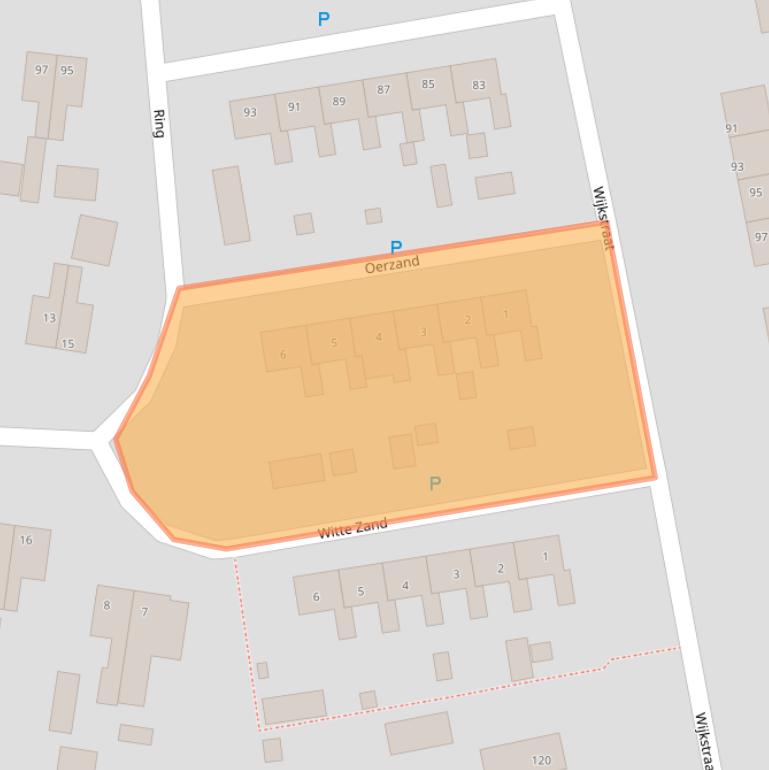 Kaart van postcodegebied 7833EM.