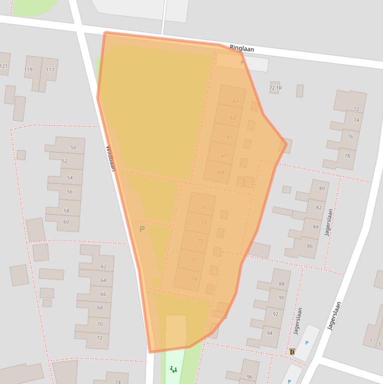 Kaart van postcodegebied 7833GC.