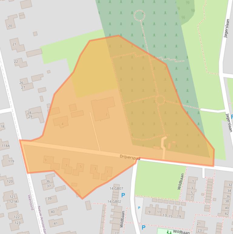 Kaart van postcodegebied 7833GG.