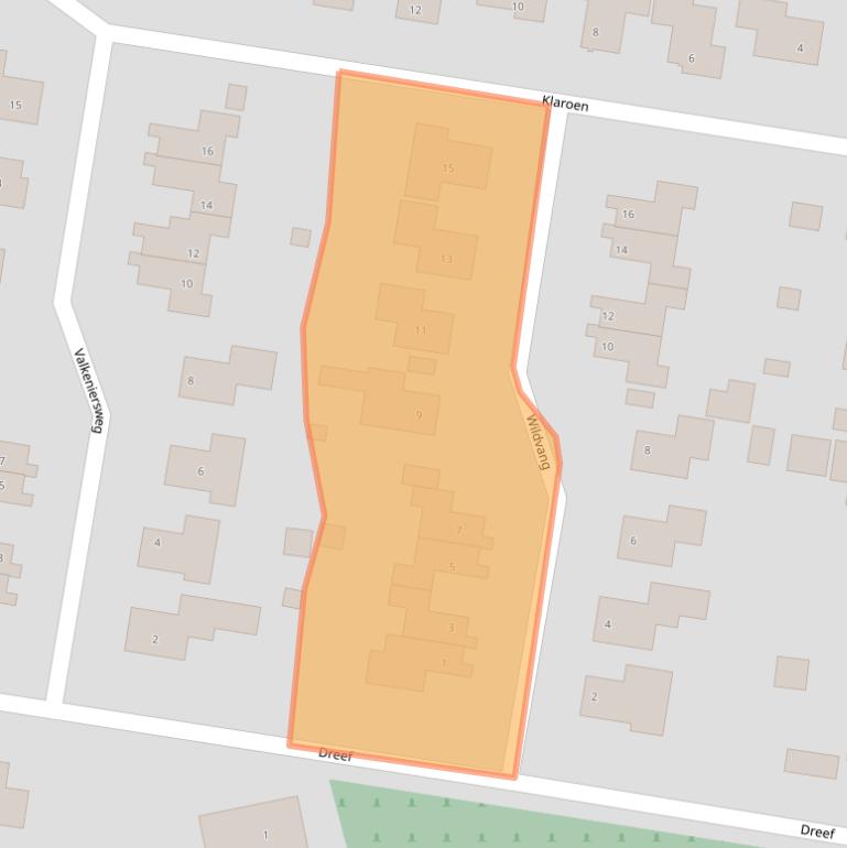 Kaart van postcodegebied 7833GS.