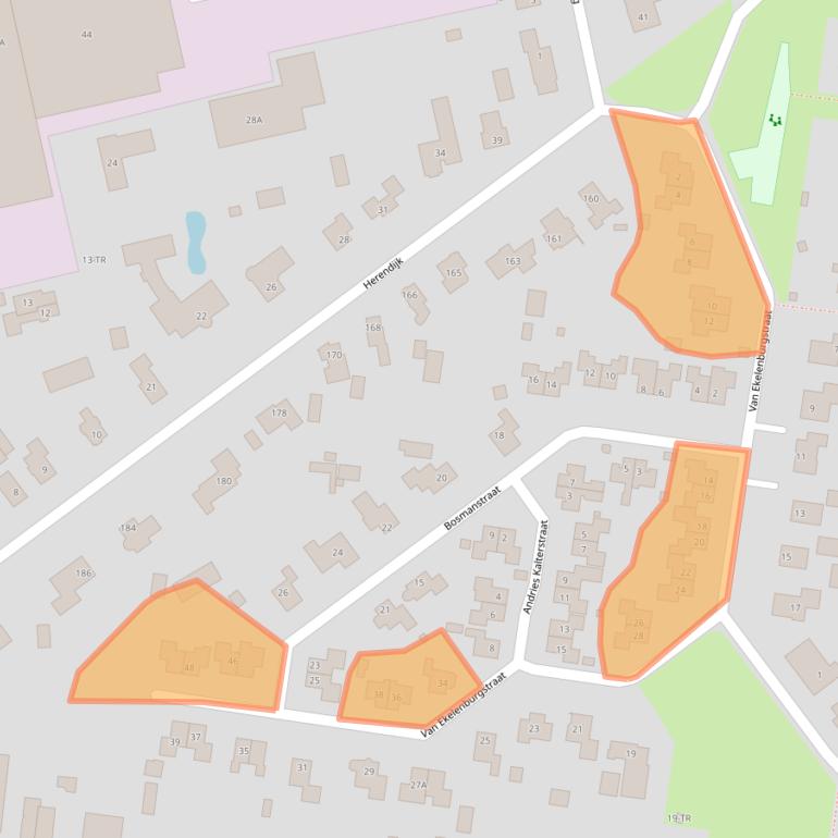 Kaart van postcodegebied 7833HT.