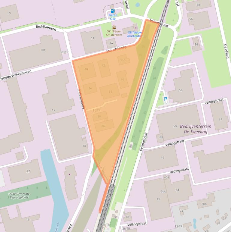 Kaart van postcodegebied 7833HV.