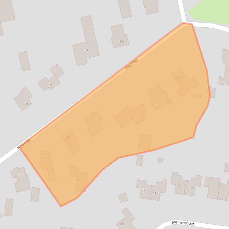 Kaart van postcodegebied 7833JJ.