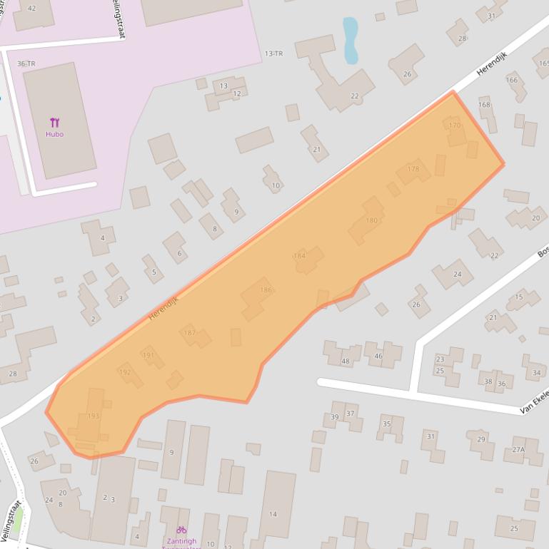 Kaart van postcodegebied 7833JK.