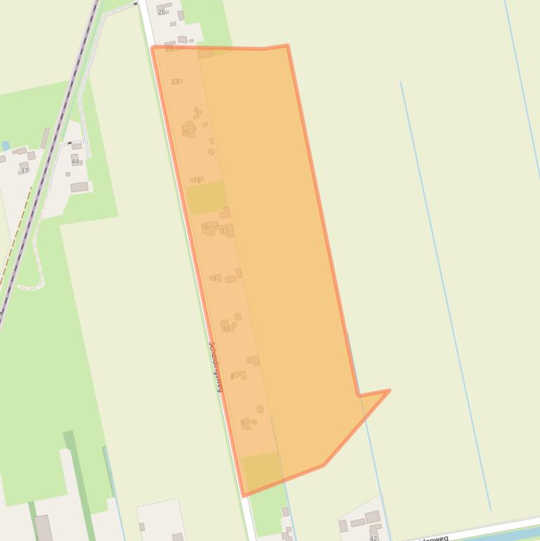 Kaart van postcodegebied 7833JR.