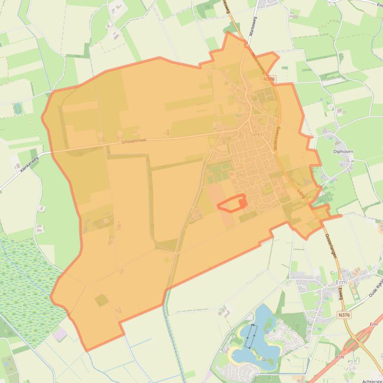 Kaart van postcodegebied 7841.