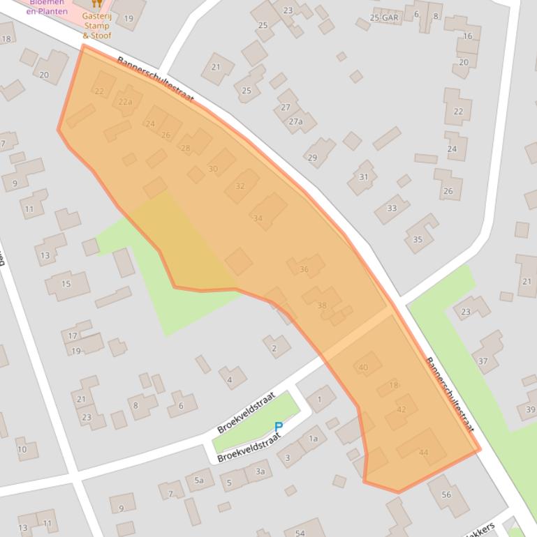 Kaart van postcodegebied 7841AD.