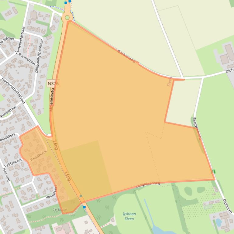 Kaart van postcodegebied 7841AE.