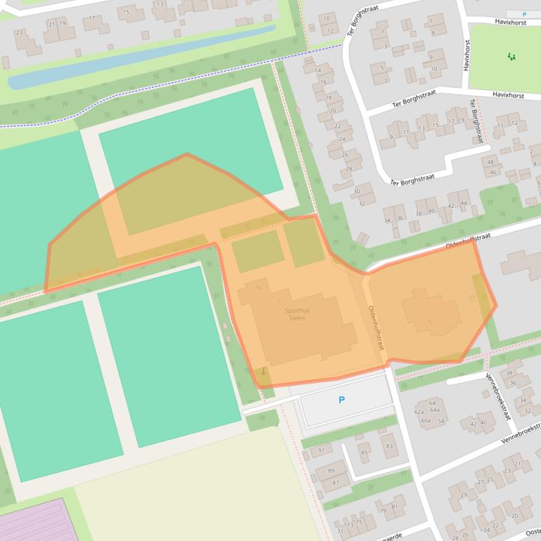 Kaart van postcodegebied 7841AJ.