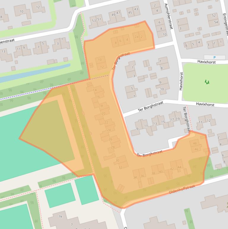 Kaart van postcodegebied 7841AM.