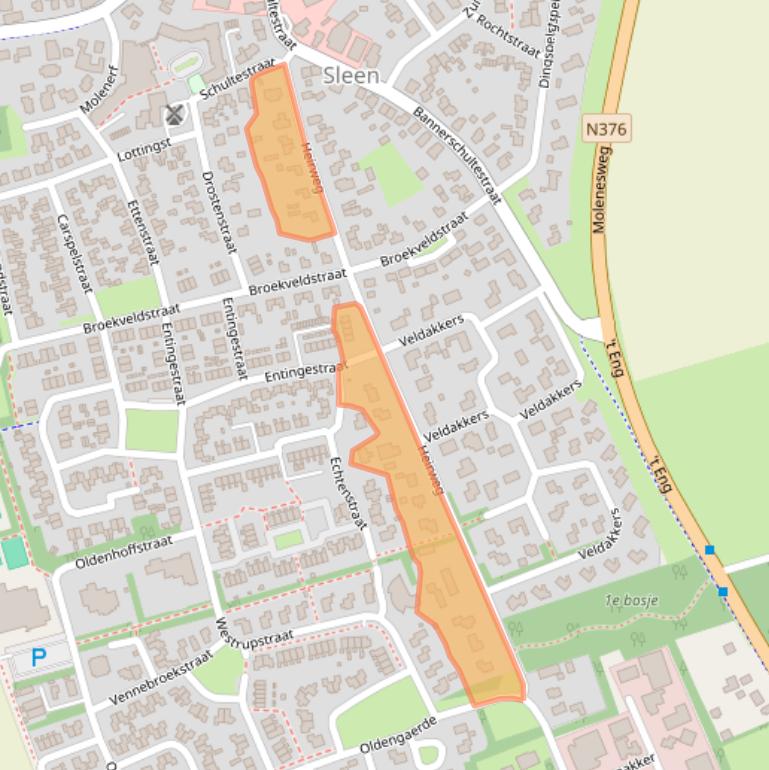 Kaart van postcodegebied 7841AP.