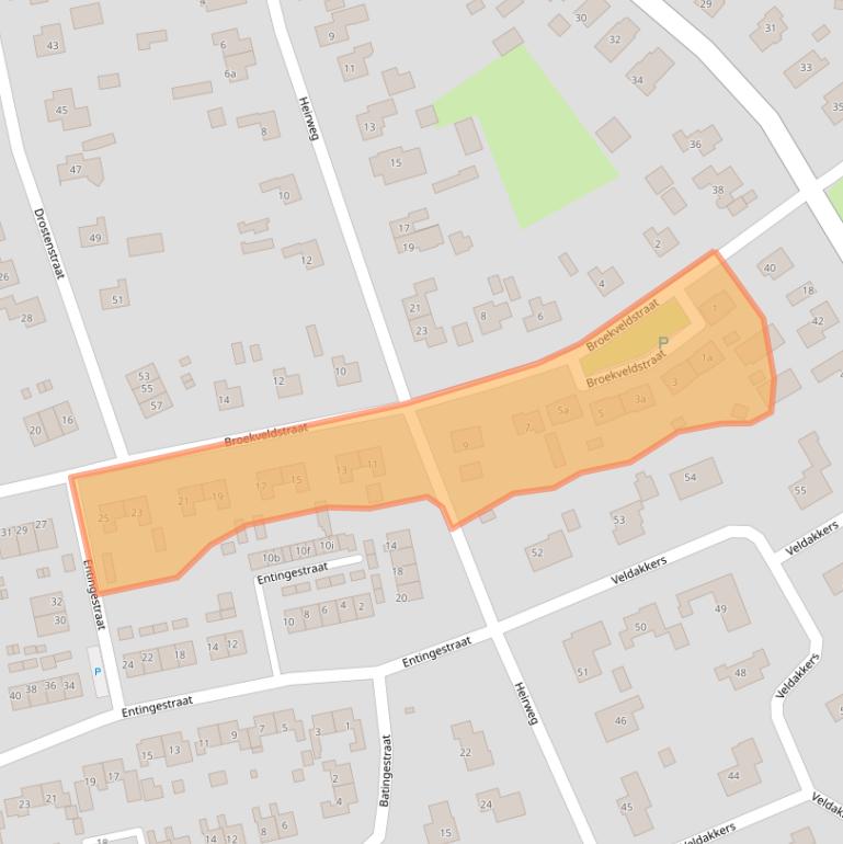 Kaart van postcodegebied 7841BA.