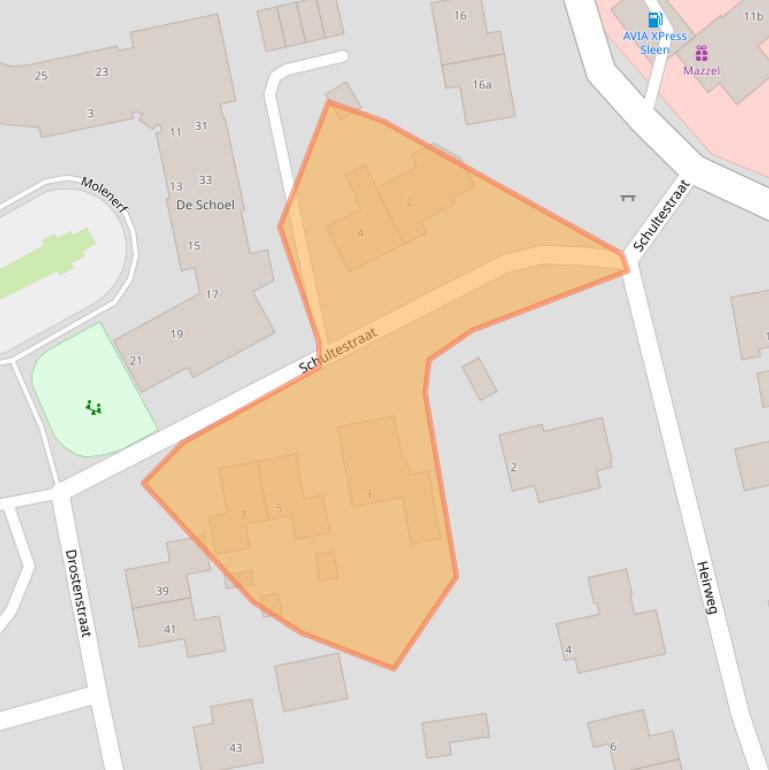 Kaart van postcodegebied 7841BN.