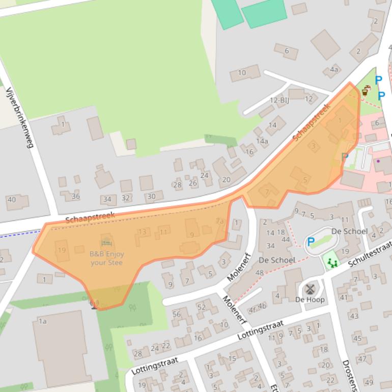 Kaart van postcodegebied 7841BR.