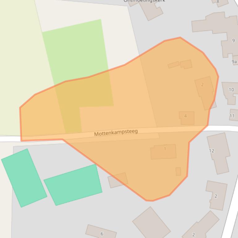 Kaart van postcodegebied 7841CC.