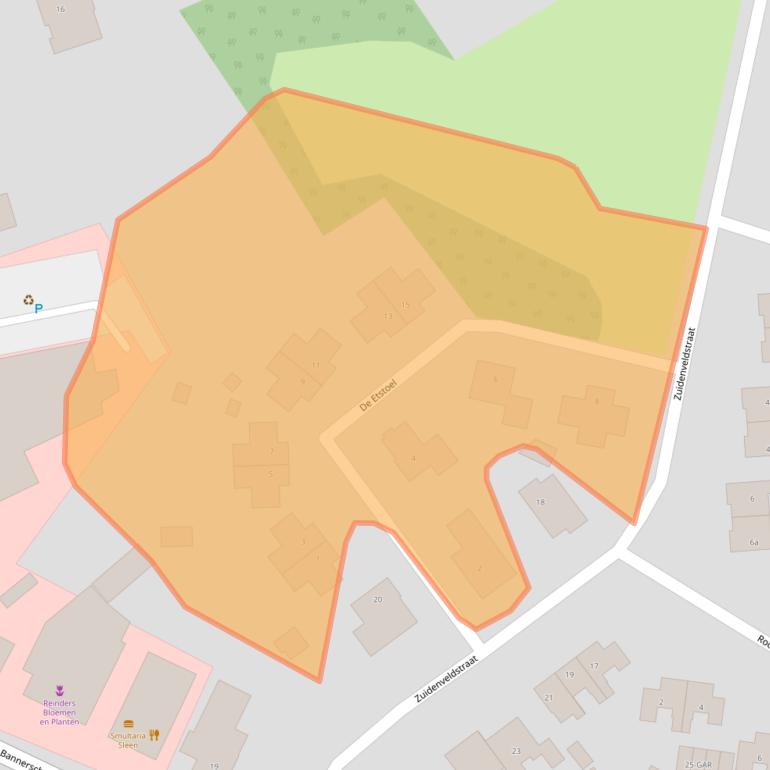 Kaart van postcodegebied 7841CM.