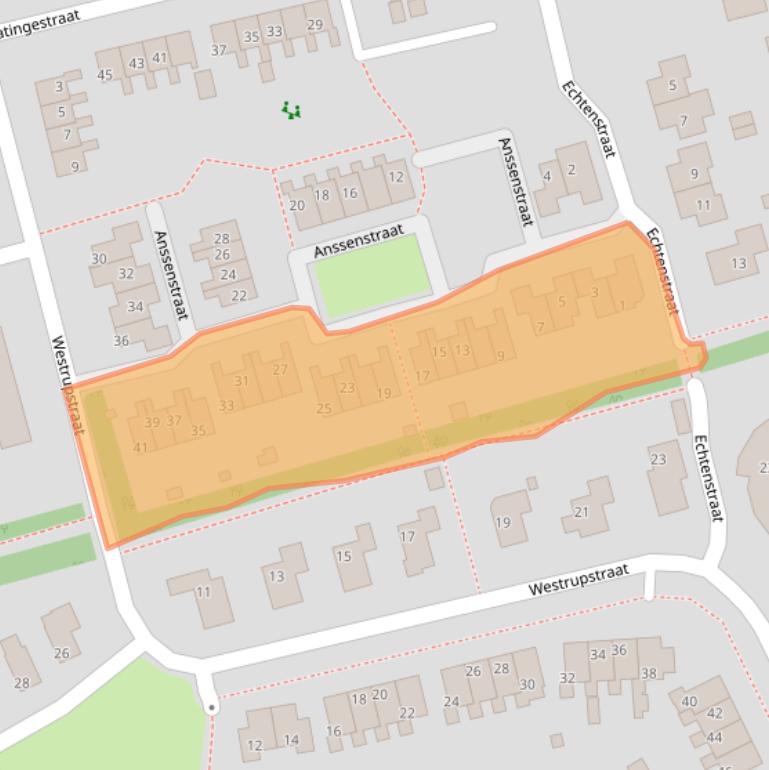 Kaart van postcodegebied 7841EA.