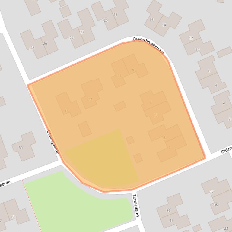 Kaart van postcodegebied 7841EM.