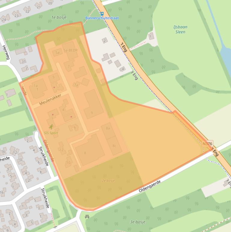 Kaart van postcodegebied 7841EP.