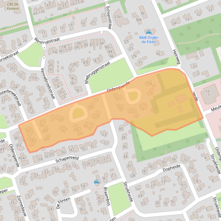 Kaart van postcodegebied 7841GA.